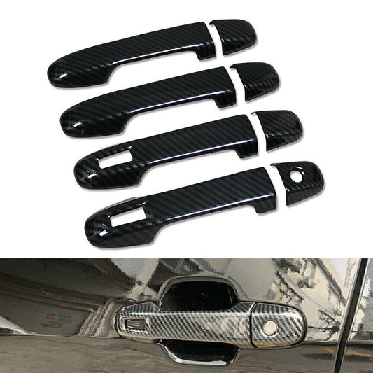 Door Handle Cover Trims Overlay Fit for Subaru Forester 2019-2022 Carbon fiber New