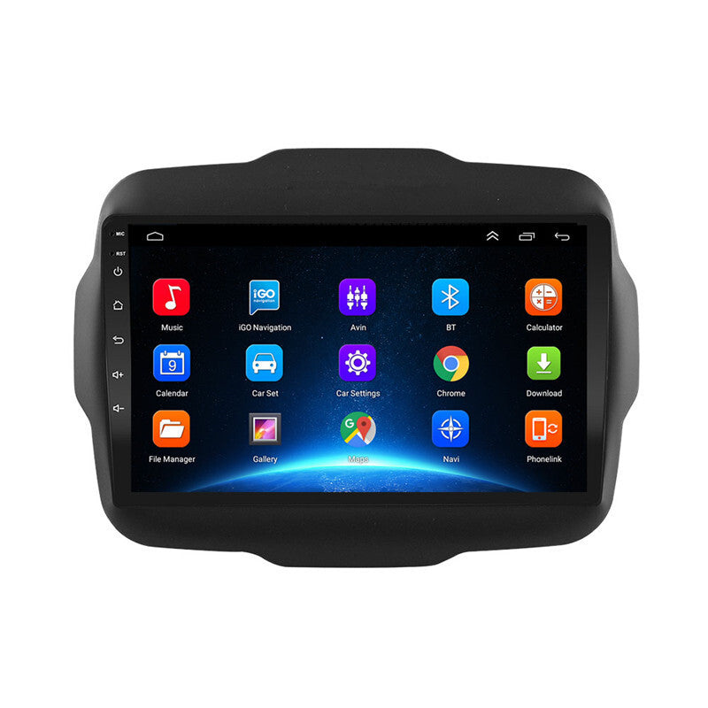 9in Car Radio Video Multimedia Player Android 11 For 16-17 for Jeep Renegade Carplay