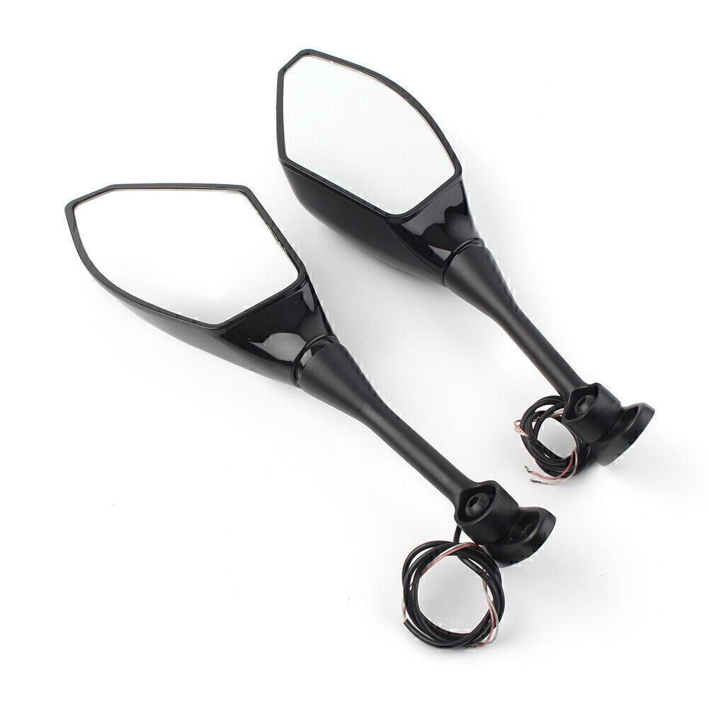 Motorcycle Turn Signal Light Rearview Side Mirrors for Honda CBR600RR CBR1000RR Q