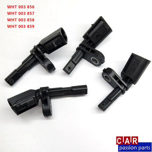 Four ABS wheel speed sensors suitable for VW , for Audi , for Porsche , and for Skoda models WHT003856B / 7B / 8B / 9B