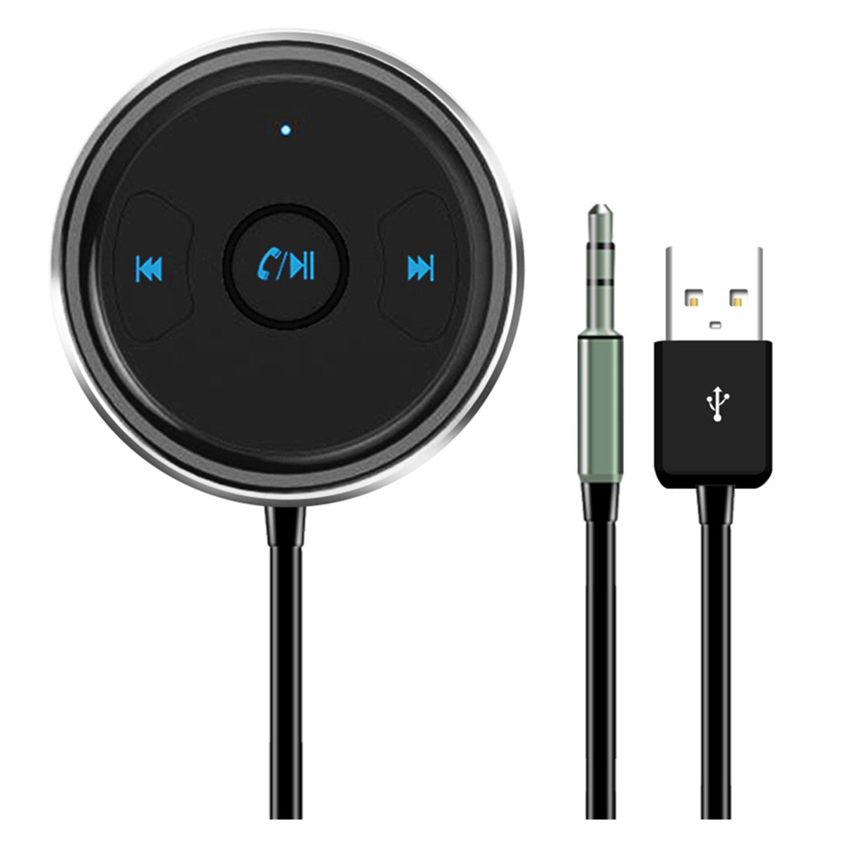 Car AUX Bluetooth Adapter USB Handsfree Auto Accessories Android Voice Assistant Q