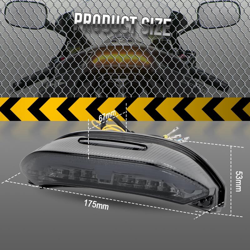 Motorcycle Tail Light Integrated Turn Signals LED for HONDA 2013-2019 CBR600RR