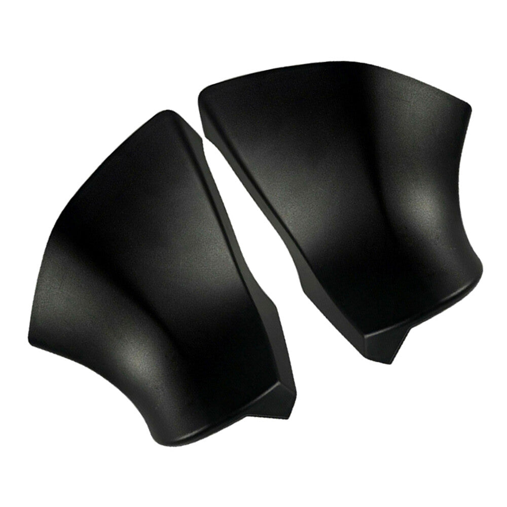 2 Front Rear View Mirror Triangle Base Caps for 2020-22 for Toyota Highlander Black
