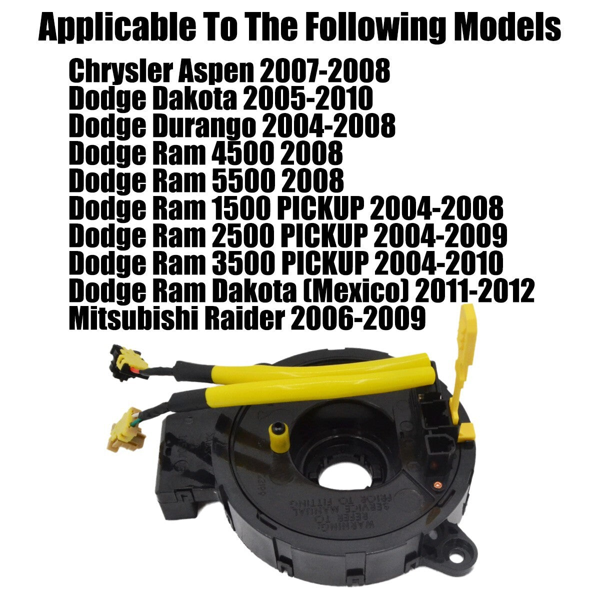 Clock spring 56049461AA compatible with Aspen Dakota Durango Raider for Ram 1500