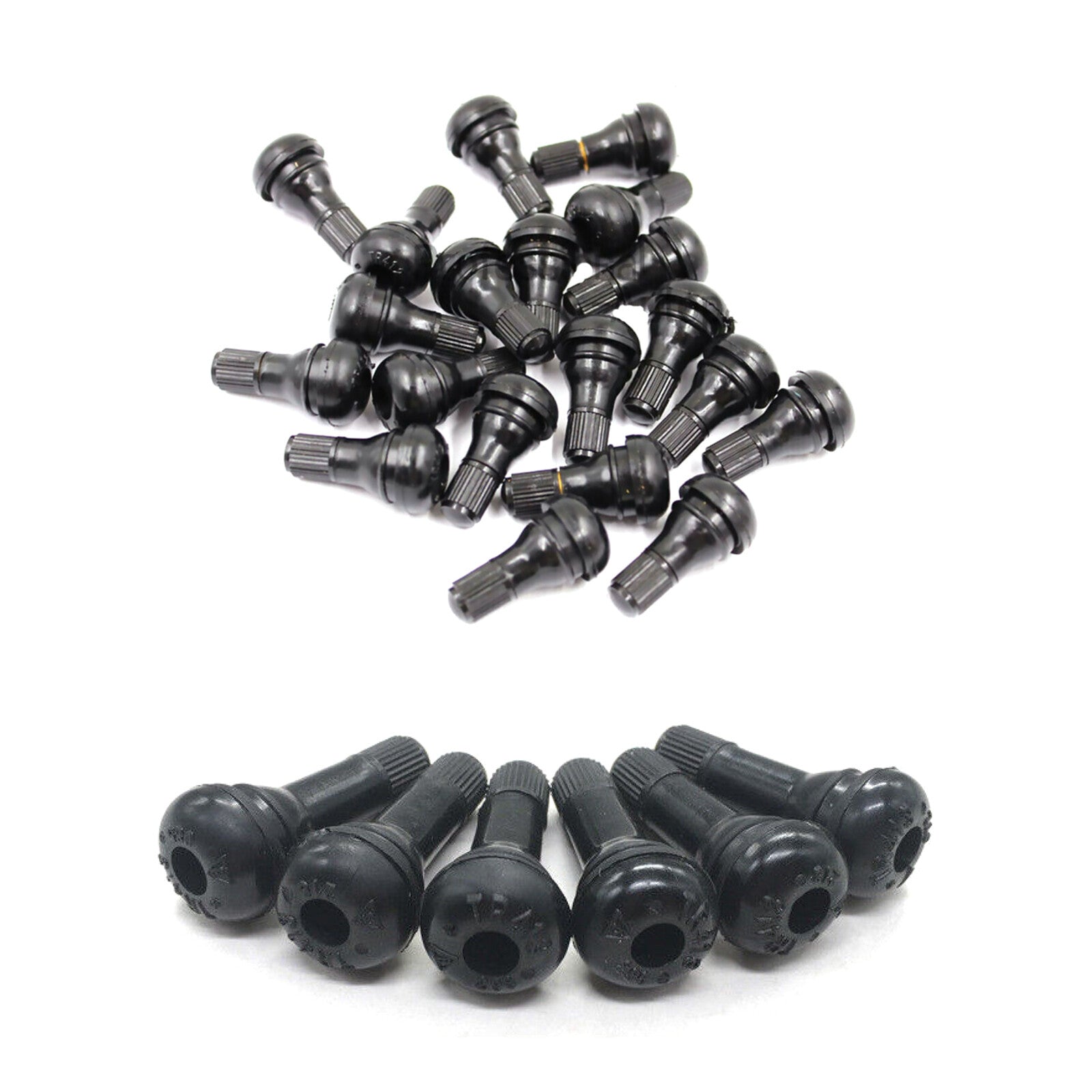 25Pcs Universal TR412 35mm Long 19mm Tyre Valve Stems For Auto Motorcycle D