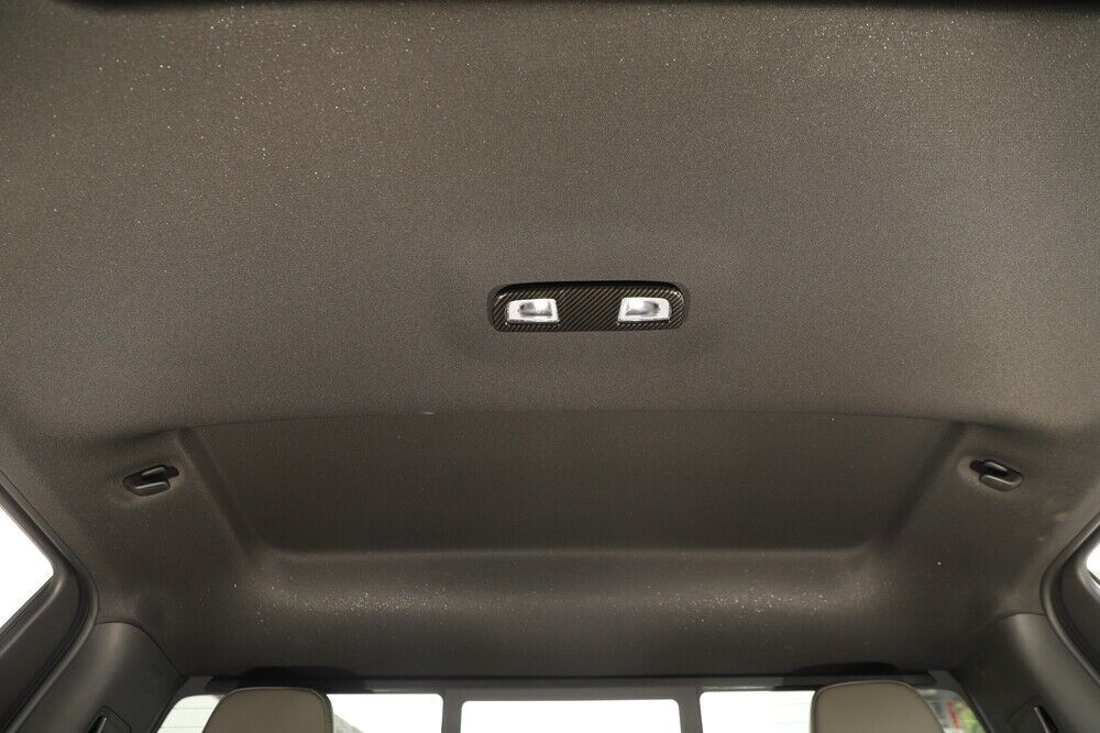 Carbon Fiber Rear Reading Light Lamp Cover Trim for Chevy Silverado for GMC - for SIERRA