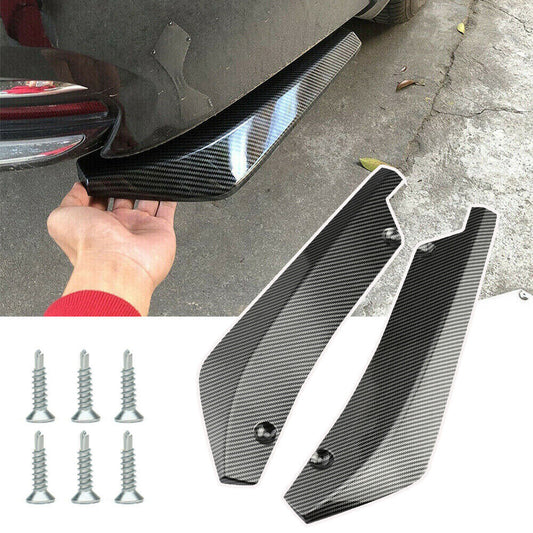 Carbon Fiber 2pcs for Mazda Accessories Rear Bumper Splitter Diffuser Canard