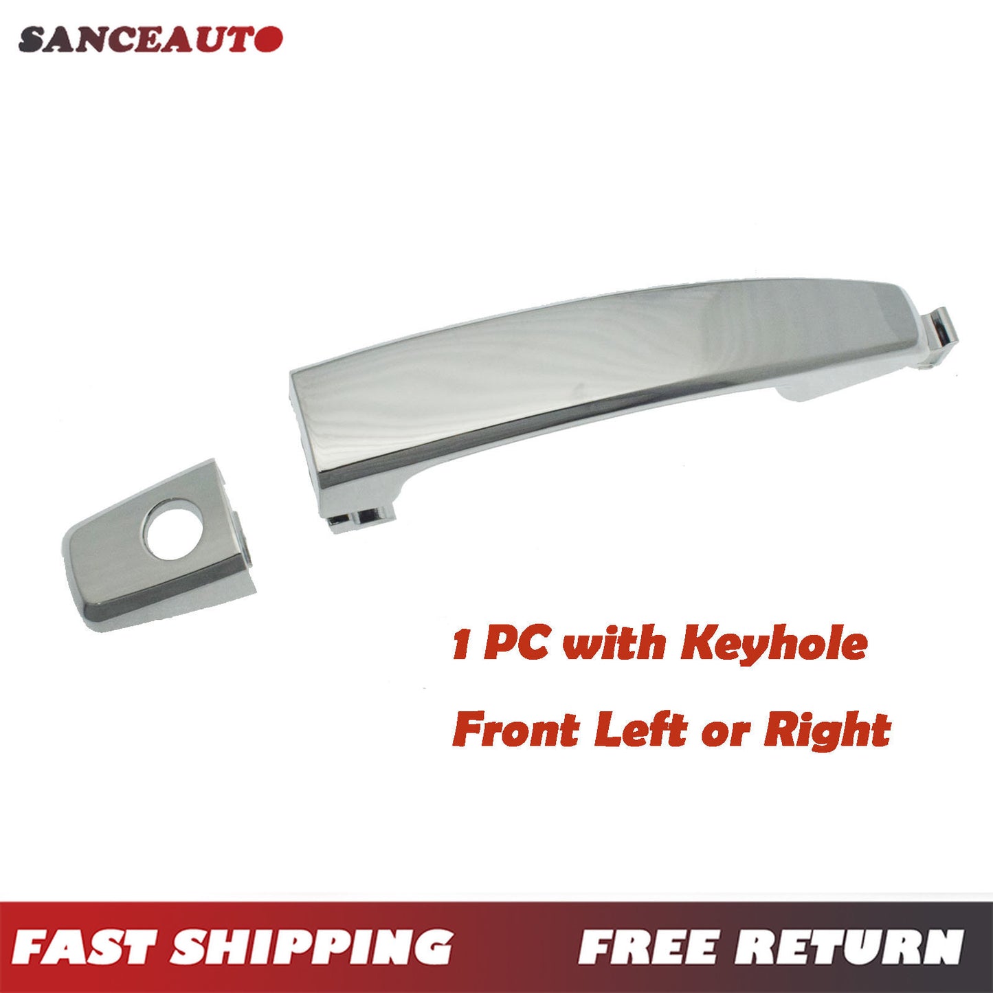 Exterior door handle chrome with lock hole front LH = right grip for Aveo Captiva G3- n