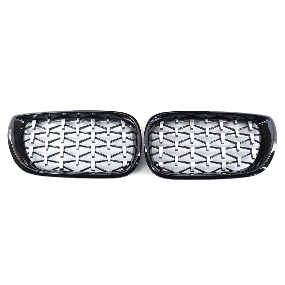 Diamond Meteor Style Front Bumper Kidney Grille fit for BMW 3 Series E46 4DR 2002-05