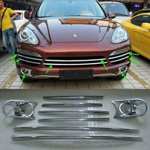 2 * Suitable for Toyota Highlander 2014 - 2016 ABS Chrome Front Fog Light Cover Trim
