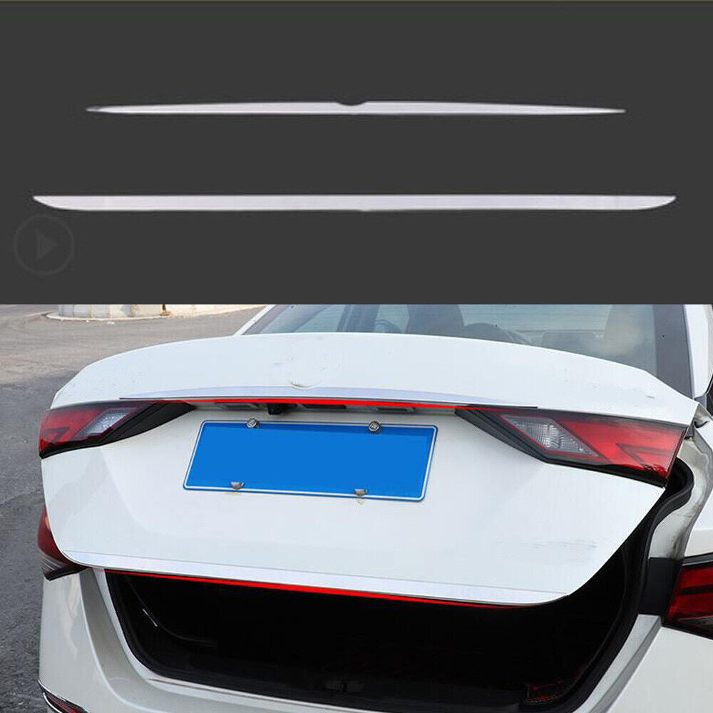 for Nissan Sylphy Sentra 2020-2023 Chrome Rear Trunk Tailgate Lid Strip Cover 2P