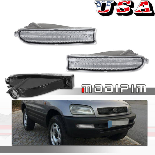 Transparent front corner turn signal light lens left + right for 96-97 for Rav4 Rav 4- v
