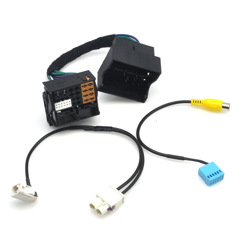 for VW RCD330 340G 187B 187F MIB Radio Radio ISO MQB to PQ Camera Adapter Cable v