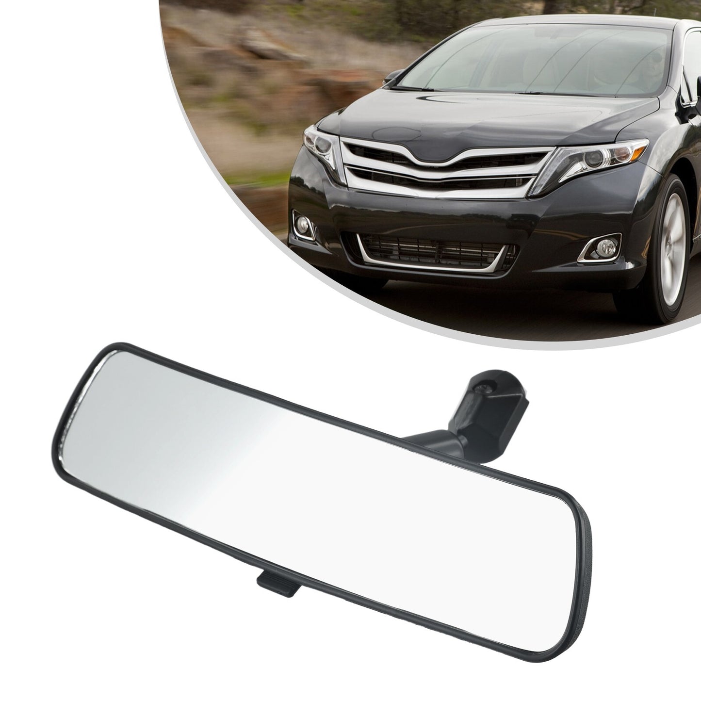 10 Inch Assisting Mirror Large Clear Anti-Glare Proof Panoramic Rear View Mirror v