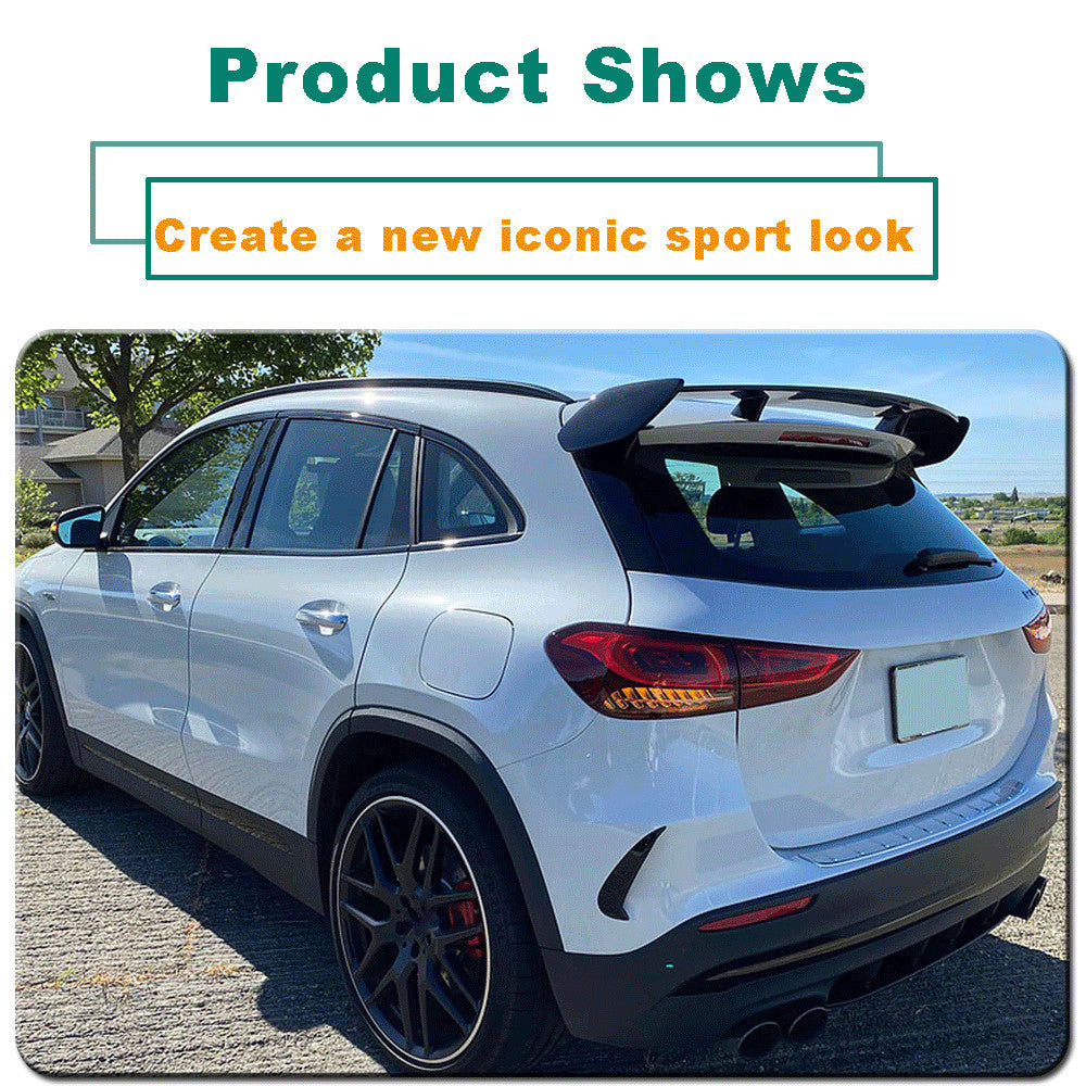 for Mercedes-Benz H247 GLA200 GLA250 Real Carbon Rear Roof Spoiler Window Wing