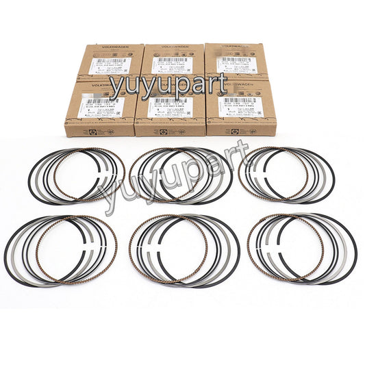 New 6-piece Piston Ring Kit for Passat CC Touareg for Cayenne 3.6L VR6