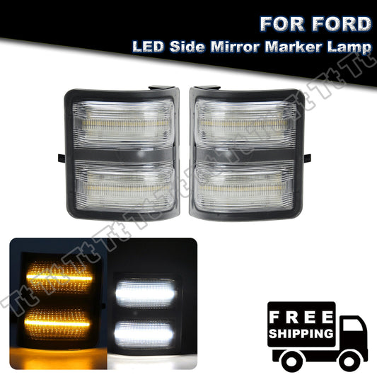 LED side mirror marker light suitable for F250 F350 F450 F550 Super Duty from 2008 to 2016- v