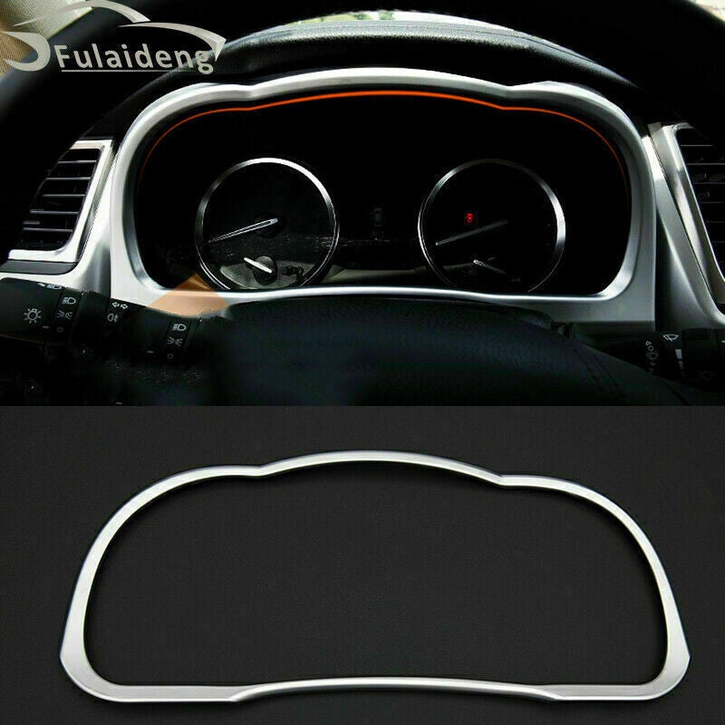 Fit for Toyota Highlander 2014-2019 Silver ABS Instrument Panel Frame Cover Trim