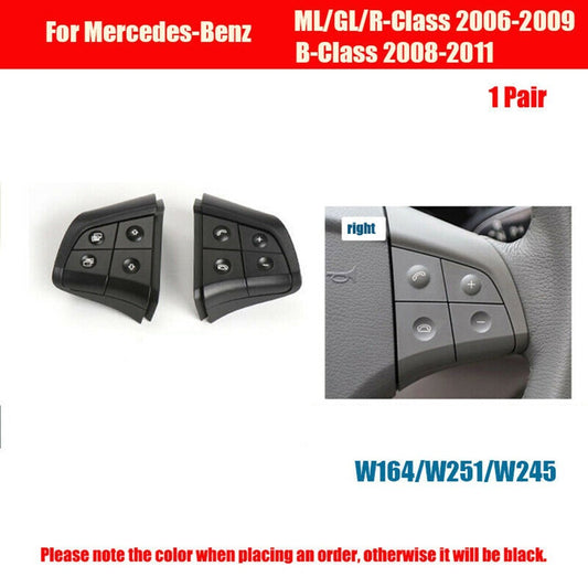 2x for Mercedes W164 W251 W245 ML GL B/R-CLass Steering Wheel Switch Button Part