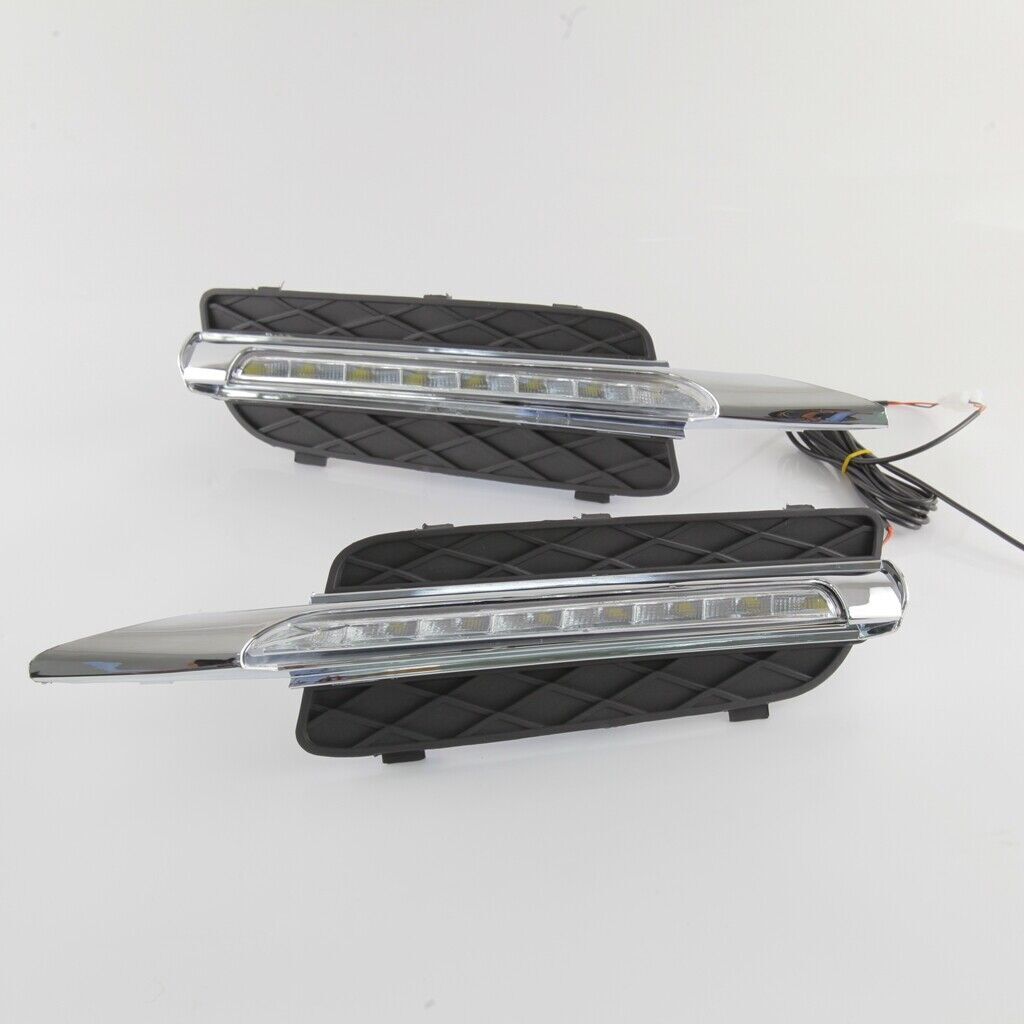 for Bmw E70 X5 07-10 Led Drl Daytime Running Light Front Bumper Driving Fog Lamp Q