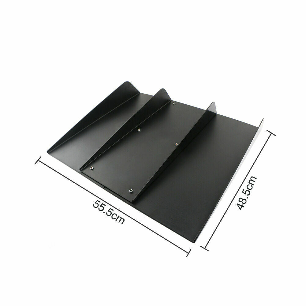 Universal 4-Shark Fin Separator Rear Bumper Diffuser Fin for Honda for Acura TSX