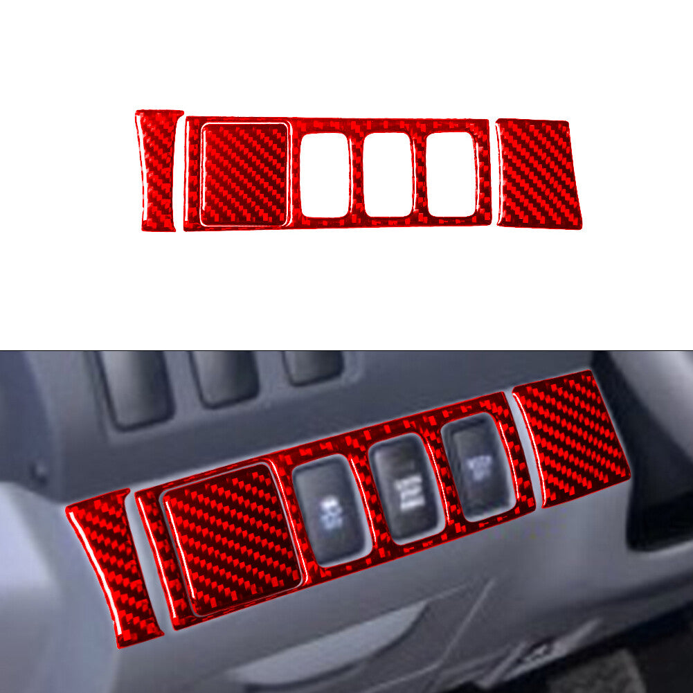 Carbon fiber style armrest button panel cover decoration suitable for 2022+modern Santa Cruz- v