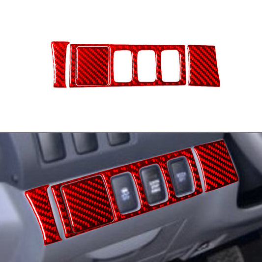Carbon fiber style armrest button panel cover decoration suitable for 2022+modern Santa Cruz- v