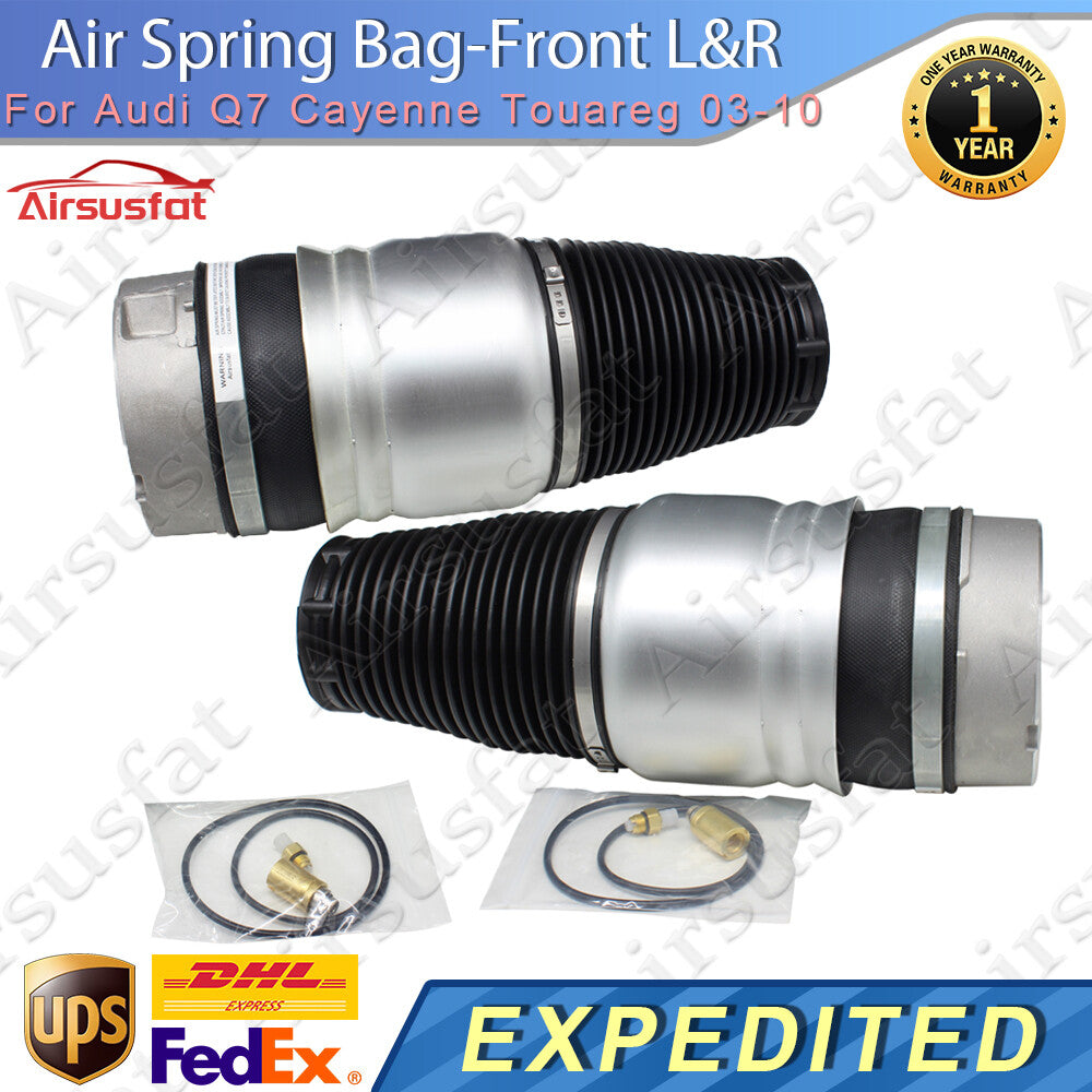 2x for Audi Q7 for Cayenne for VW Touareg 2003-2010 Front LR Air Suspension Spring Bags