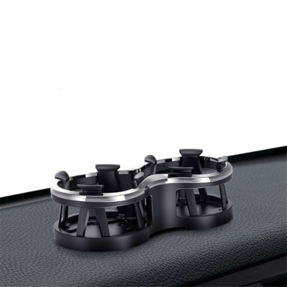 1x ABS Car Center Console Dual Cup Holder Drinking Bottle Holder Adjustable Hot n