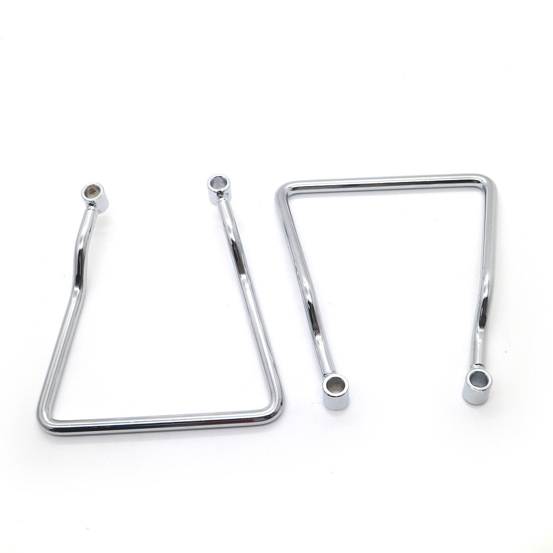 Chrome 9.5cm Saddle bag Support Bar Mount Bracket for Honda Shadow VLX 600 90-96 Q