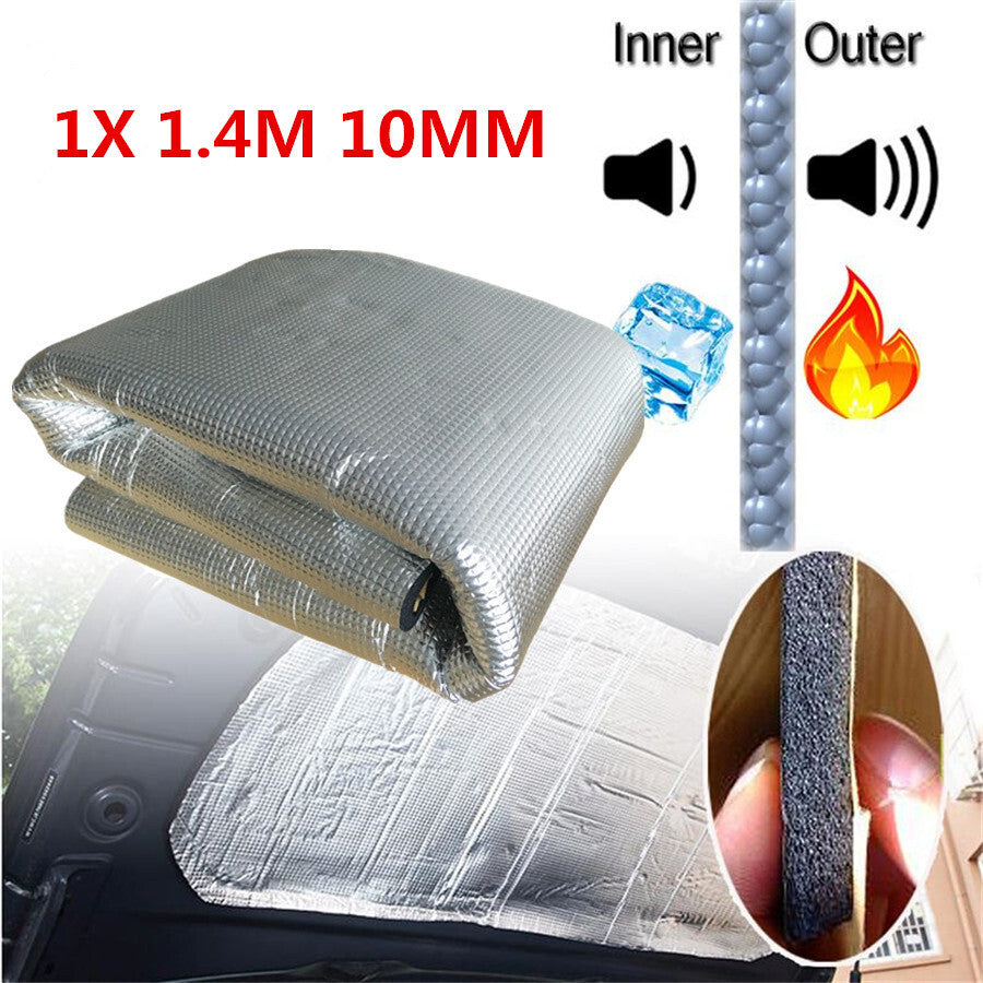 10MM Firewall Soundproofing Mat Car Hood Thermal Insulation Sound Noise Deadener