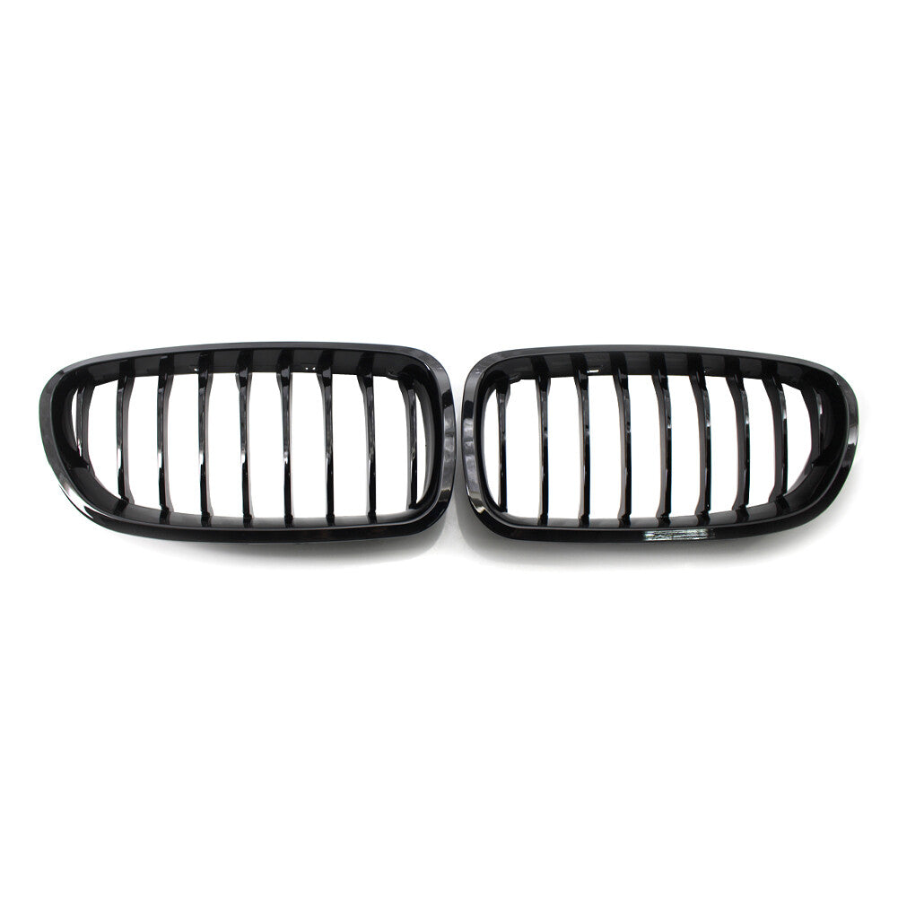 Gloss Black Front Kidney Grille Grill Painted 2010-2016 for BMW Sedan F10 F11 M5