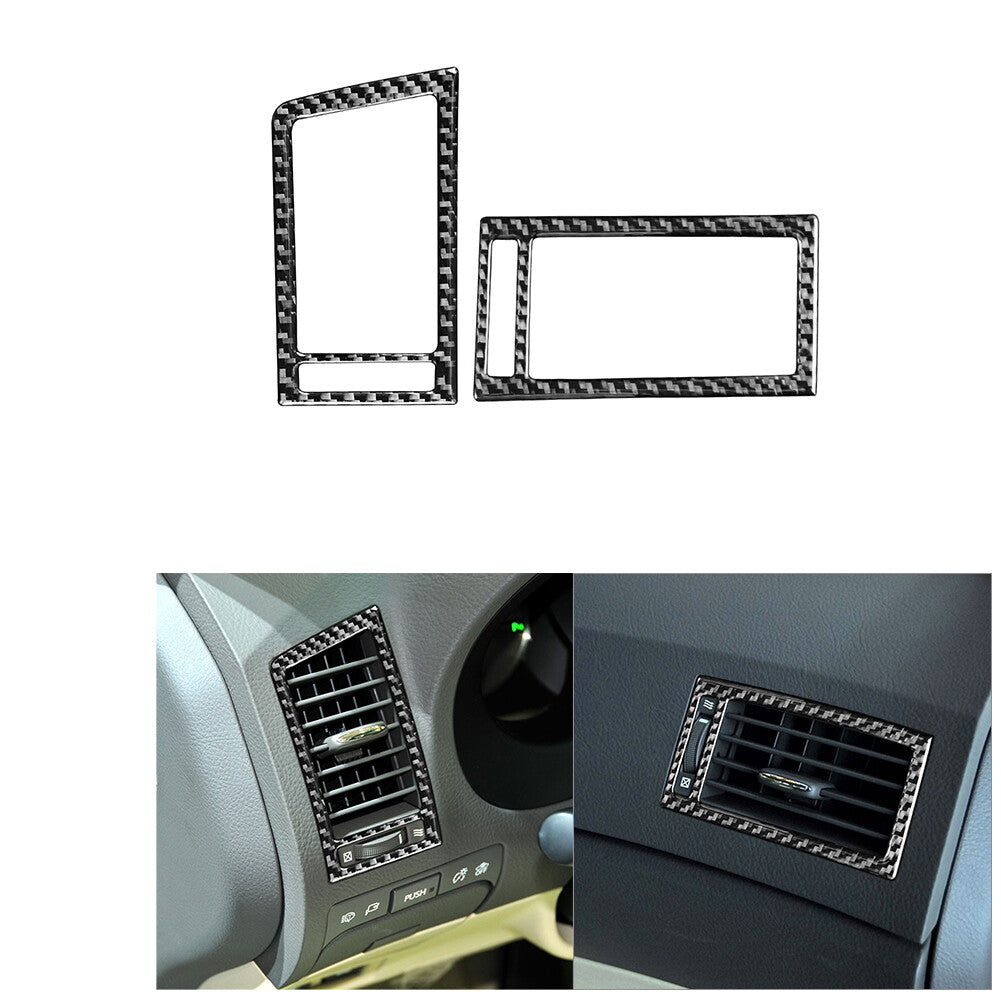 Red Carbon Fiber CD Control Panel Cover Trim For 5 E60 2008-10 Type B v