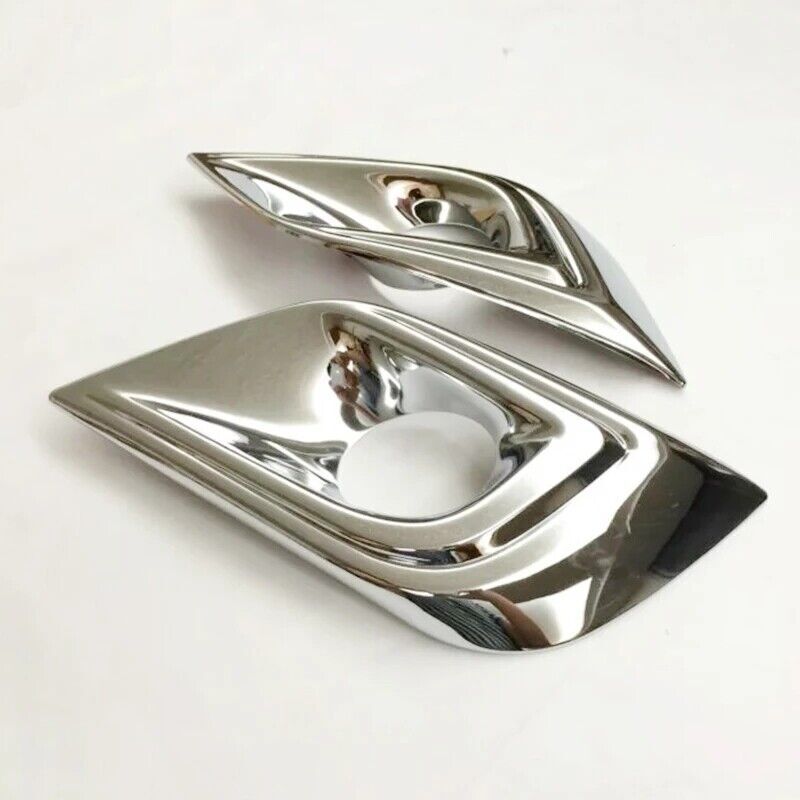 ABS Chrome 2 PCS Front Fog Light Lamp Cover Trim for Nissan Murano 2015-18