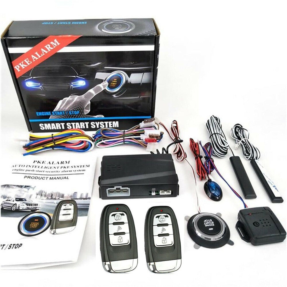 12V Car SUV Keyless Entry Engine Start Alarm-System Push Button Remote Starter. n