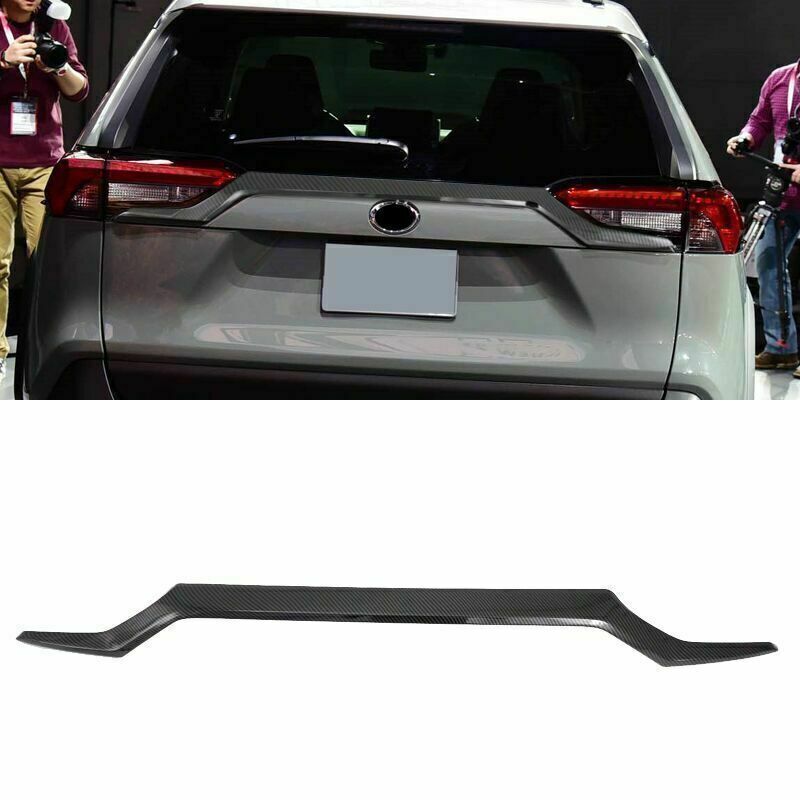 Carbon ABS Rear Trunk Lid Upper Protector Cover Trim For RAV4 2019-22 B n