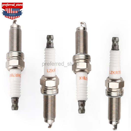 4PCS 12290R48H01 Spark Plugs Fits 5787 ILZKR7B-11S for Honda 2008-2015 Iridium Q