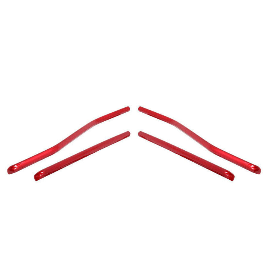 For Toyot@a Highlander 2020-22 Glossy Red Window Lift Panel Switch Strip Trim 4P n