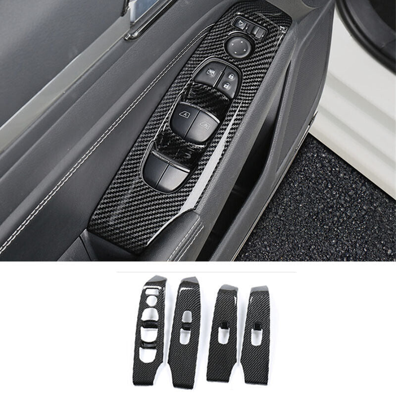 headlight cover, easy installation, UV resistant carbon fiber- v