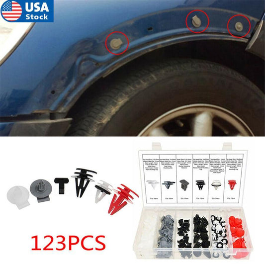 123PCS Wheel Arch Trim Bumper Side Door Clip for BMW for Mini Cooper R50 R52 R56 R53