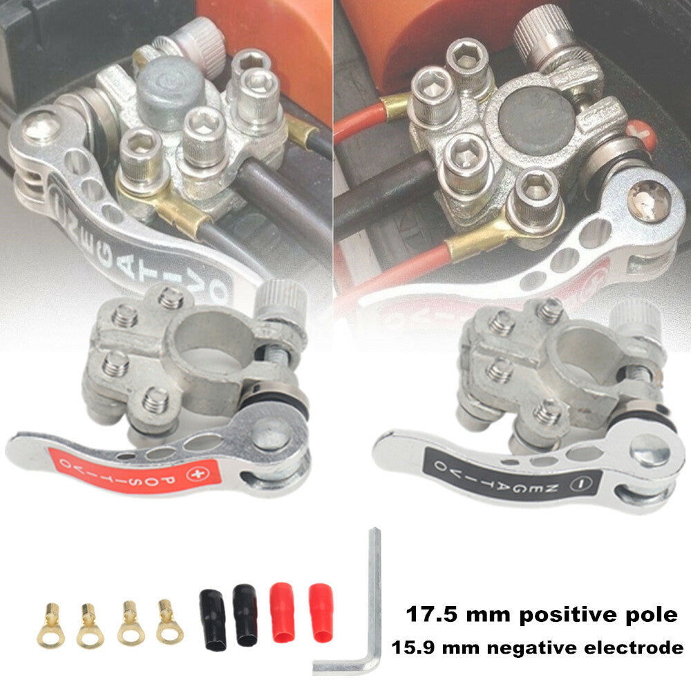 Copper automotive battery terminal clamp disconnect switch link kit heavy-duty universal - n