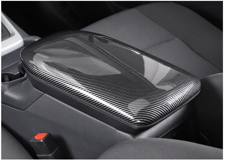 Carbon Fiber ABS Center Console Armrest Box Cover Trim for Toyota RAV4 2019-2023