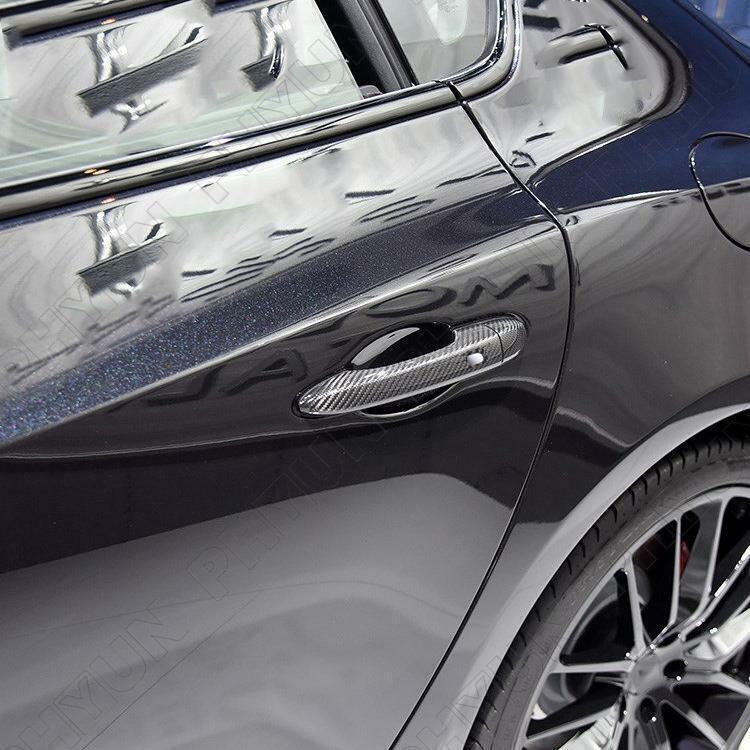 Suitable for 2014-2019 for Maserati Ghibli door handle cover trim kit, carbon fiber, 4-piece set. n