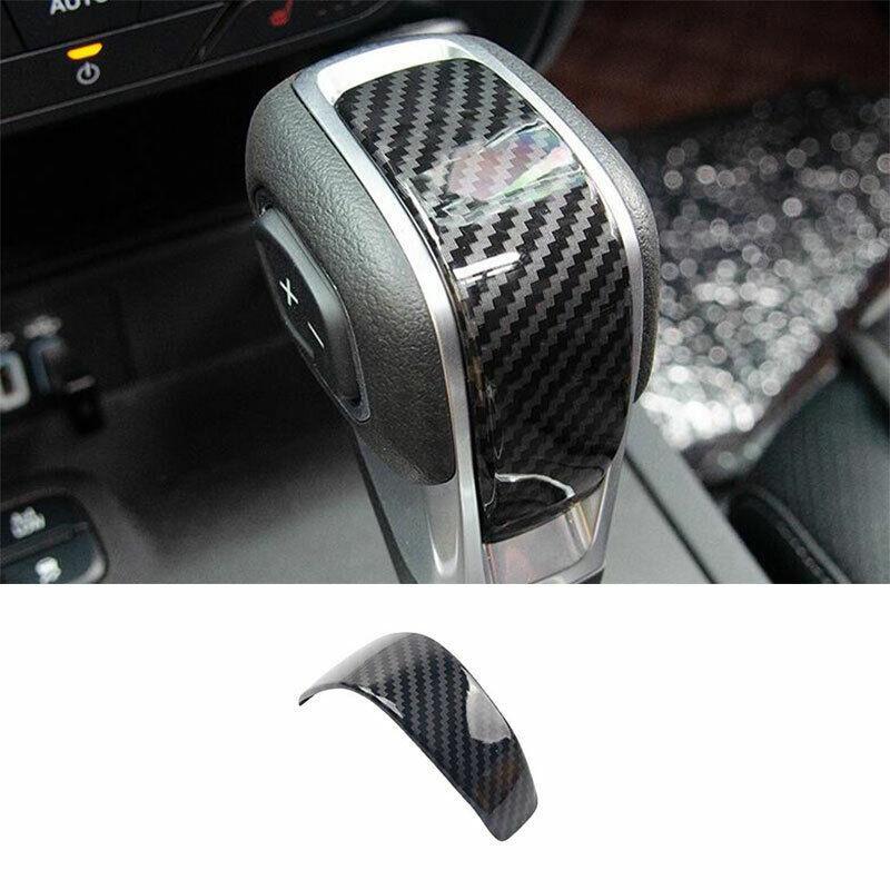 for Ford Ranger 2019-2022 Steel Carbon Fiber Gear Shift Knob Shifter Lever Trim