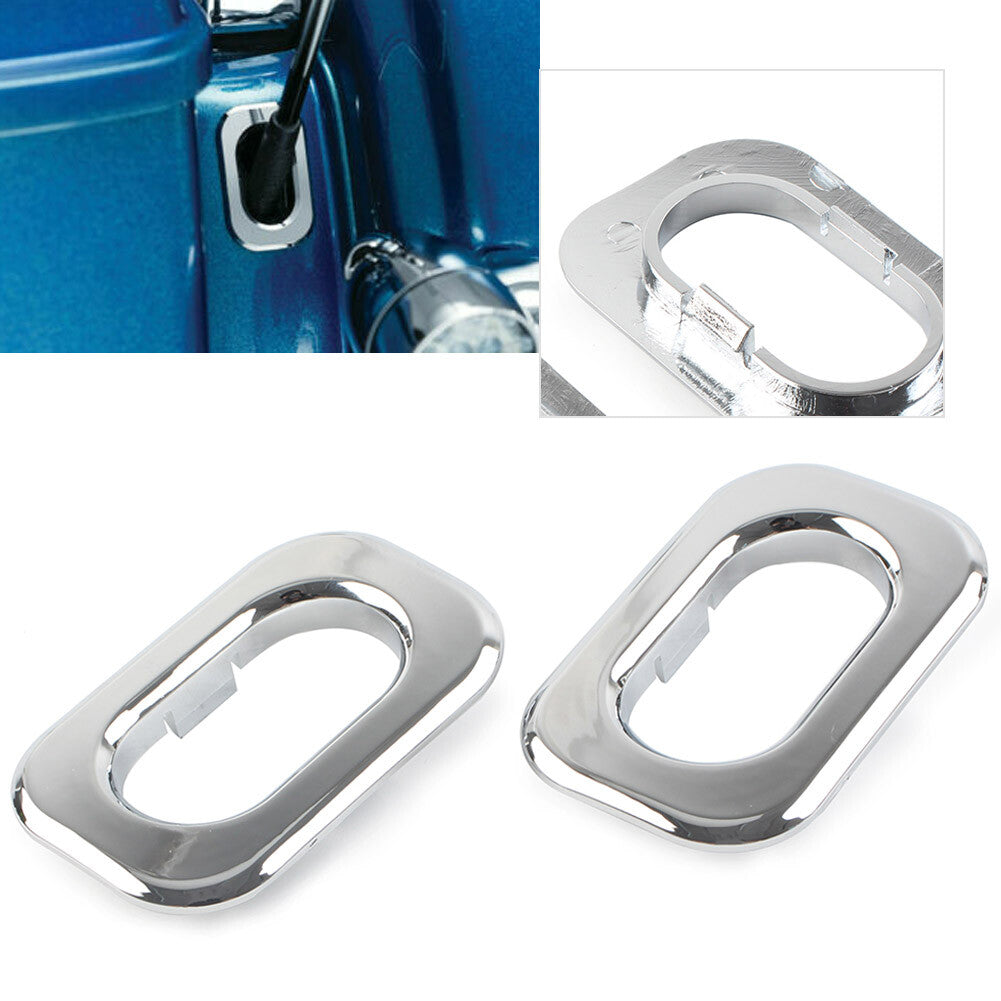 Antenna Hole Accent Cover Chrome Fit for Harley Road Glide FLHR Special FLHRXS FLHXS