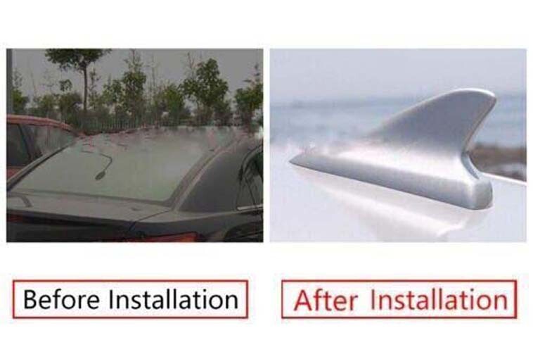 Silver Outdoor Shark Fin Antenna Receiver Cover Trim for Kia Forte K3 2014-2018 Q