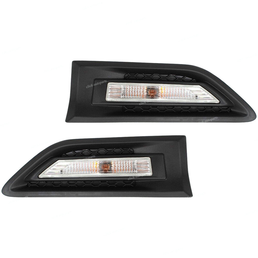 2pcs Right+Left Front Fender Garnish Molding For 2010- 2013 for Kia Soul Black