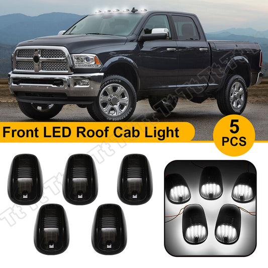 White LED Cab Roof Marker Running Lights for 03-18 for Dodge for Ram 1500 2500 3500 Trucks - v