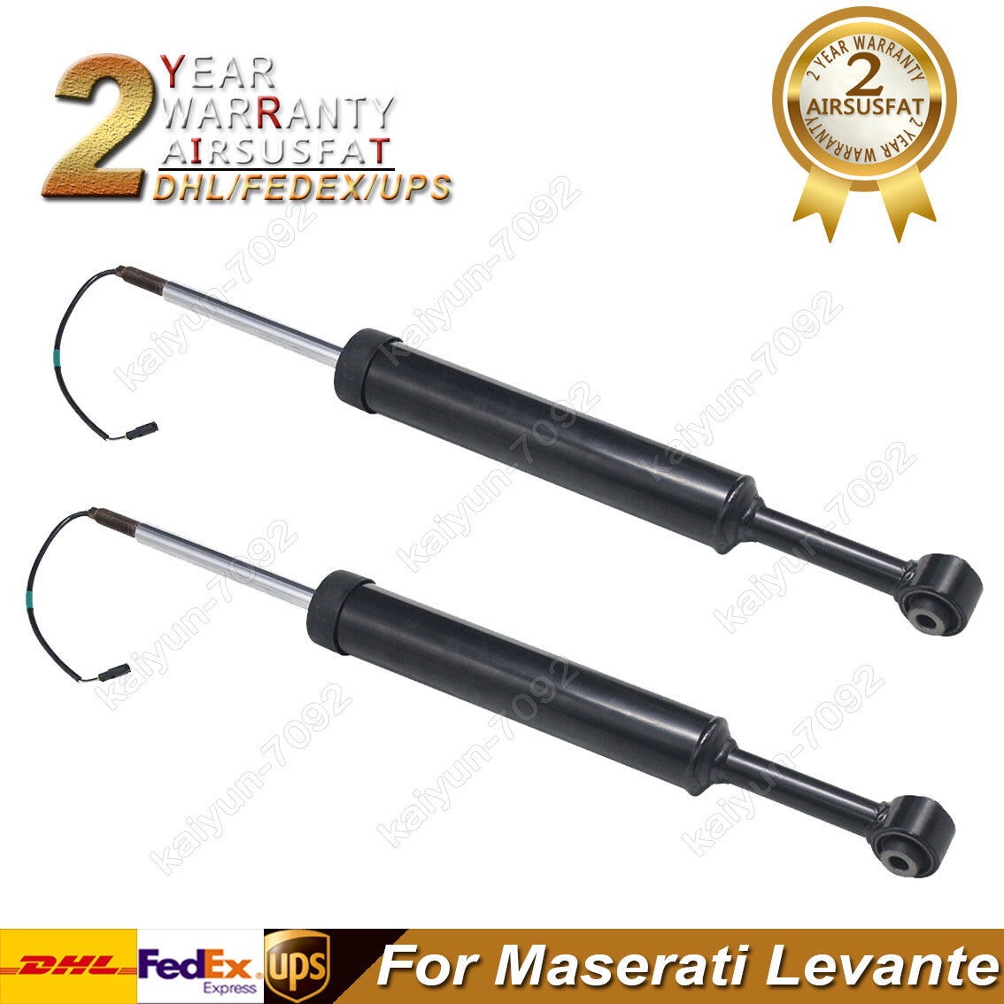 Pair for Maserati for Levante M161 Sport 2017-2022 Rear Left Right Shock Absorbers