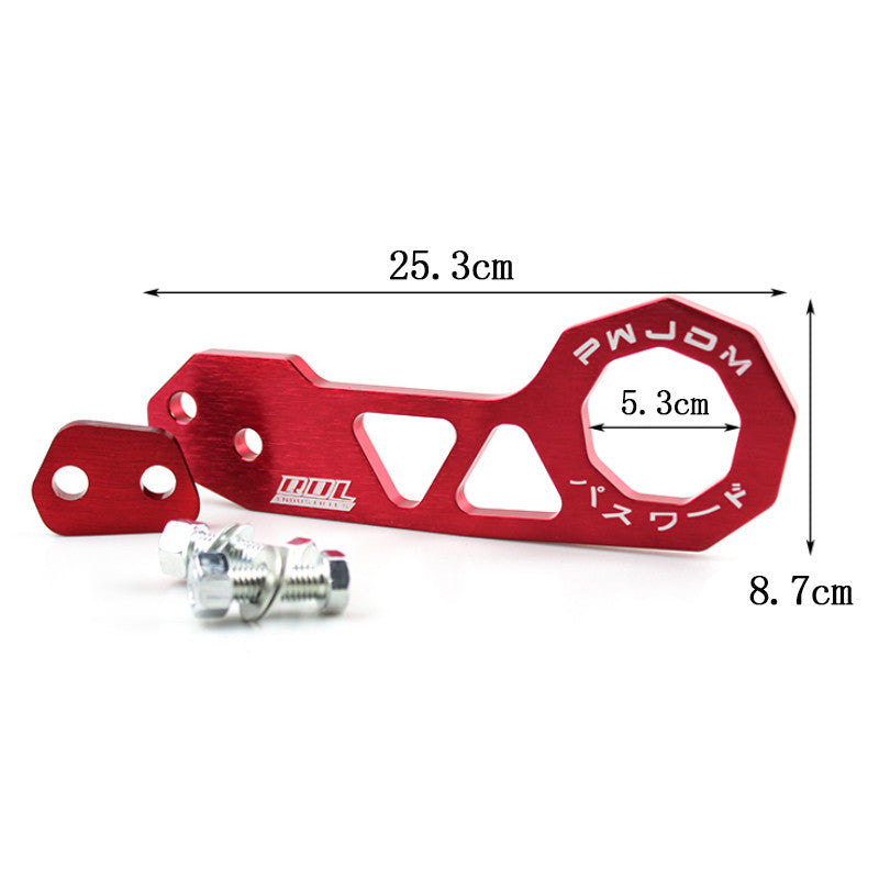 JDM Aluminum Red Racing Trailer Hook Rear Tow Hook for Honda for Acura for Civic for Mazda Q